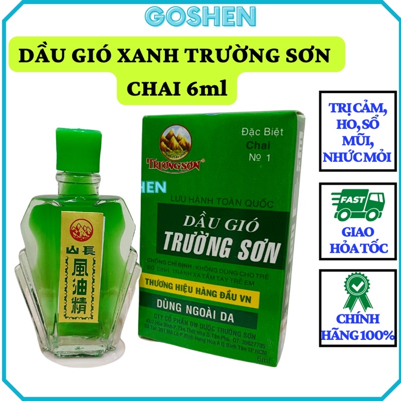 Dầu Gió Xanh Trường Sơn (Chai 6ml)