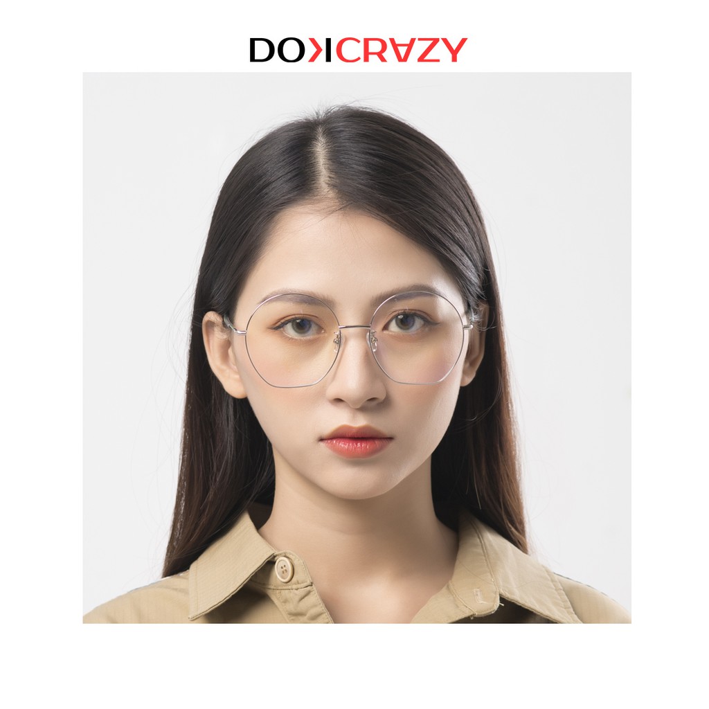 Gọng kính nửa tròn DOKCRAZY LILAC hot trend Hàn Quốc