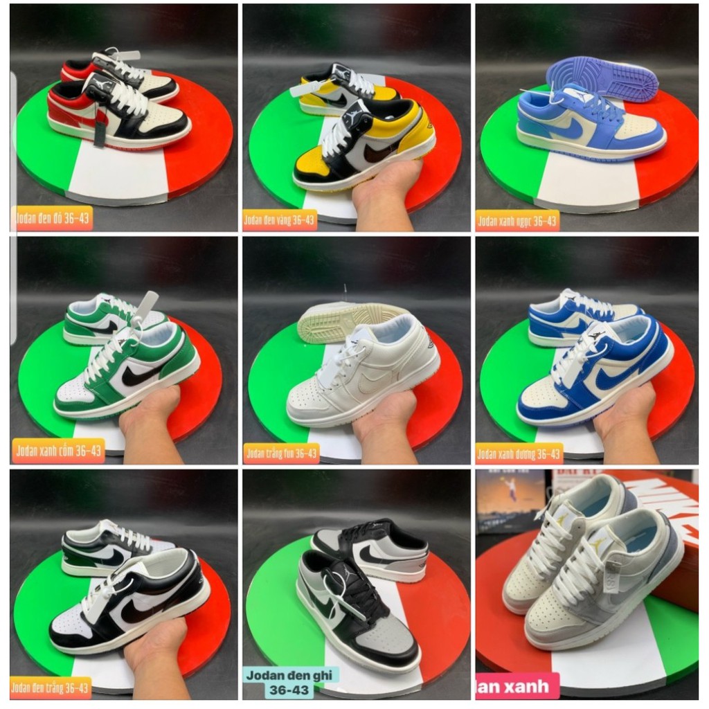 ⚡️+Quà⚡️ Giày Jordan 1 Trắng Đỏ Nam Nữ | BigBuy360 - bigbuy360.vn