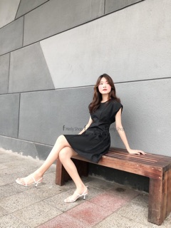 Đầm cánh dơi fom A xếp ly