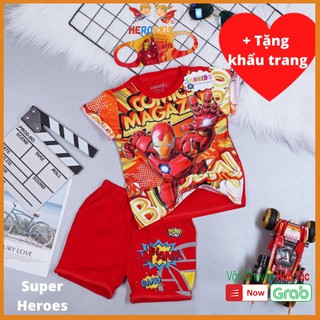 Bộ  - Người Sắt Lửng  In 3D Sắc Nét, Cotton 100% Co Giãn 4 Chiều, Thấm Mồ Hôi Cực Tốt (Tặng Khẩu Trang)