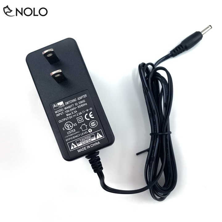 Adapter Nguồn 5V 2A Model WA8077 D90G Dòng Điện Đầu Vào AC 100-240V Dùng Cho Hub USB Đồ Chơi Box Tivi Modem