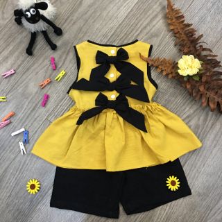 (XẢ HÀNG) SET ÁO BA LỖ+ QUẦN BÉ GÁI