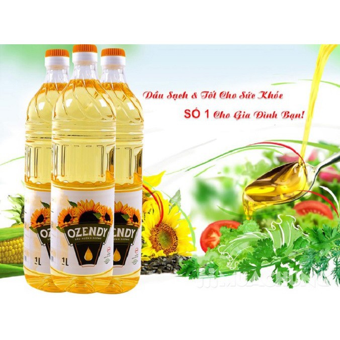 [ Gía siêu rẻ ] COMBO 3 CHAI DẦU HƯỚNG DƯƠNG NHẬP KHẨU UKRAINA