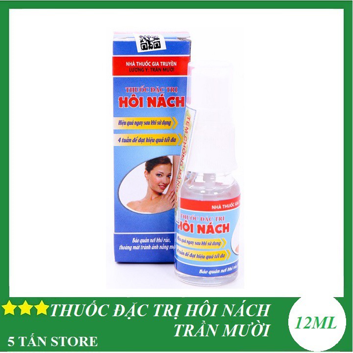 xịt khử mùi hôi nách Trần Mười 12ml - xịt hôi nách khu mui hoi nach hiệu quả