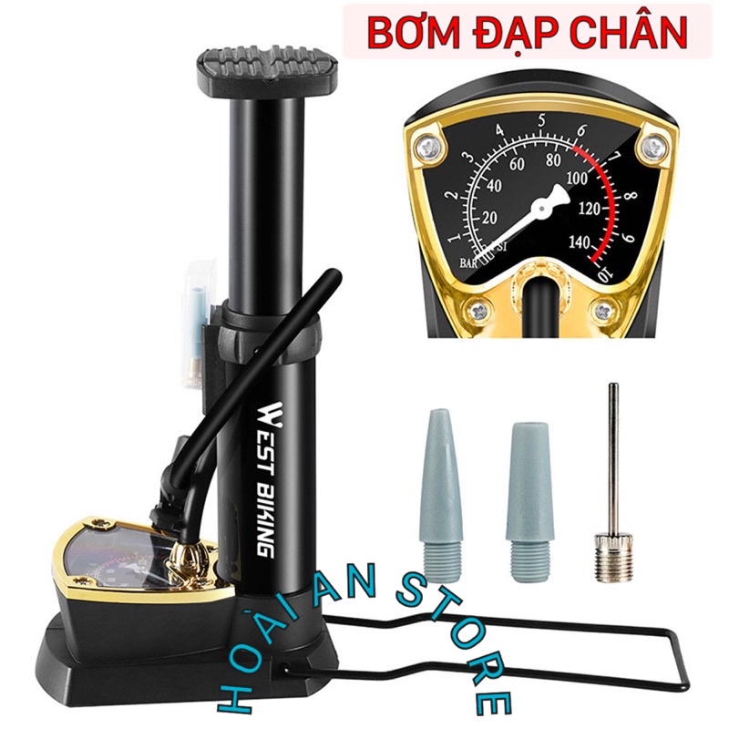 BƠM XE ĐẠP XE MÁY KIỂU ĐẠP CHÂN MINI LOẠI XỊN