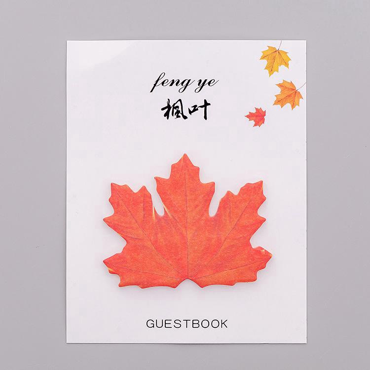 Giấy Ghi Chú Hình Chiếc Lá Đáng Yêu