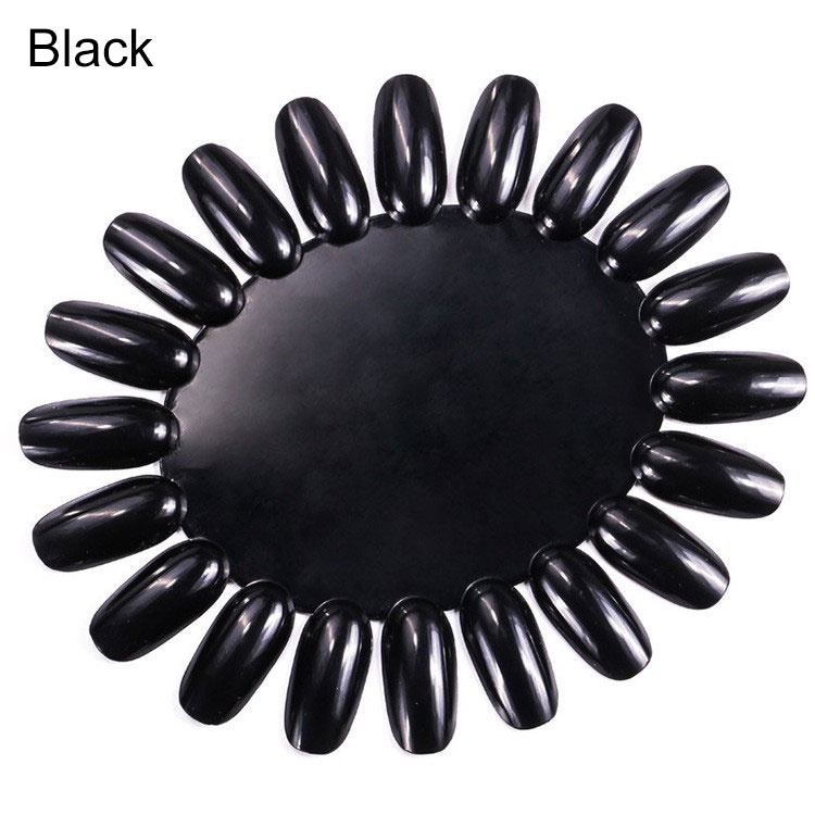 Thẻ Móng Tay Giả Hình Oval Bằng Acrylic UV