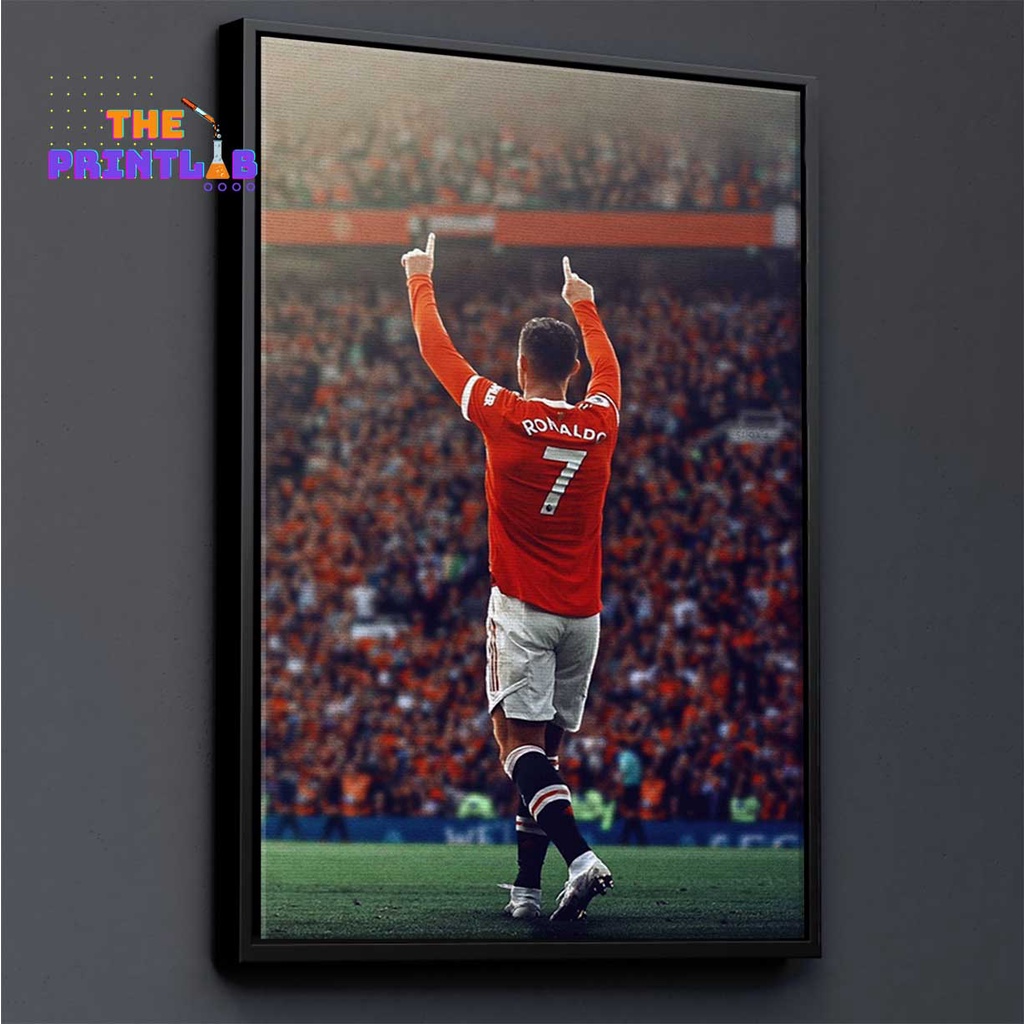 TRANH CANVAS CẦU THỦ BÓNG ĐÁ treo tường in theo yêu cầu - Cristiano Ronaldo CR7 30