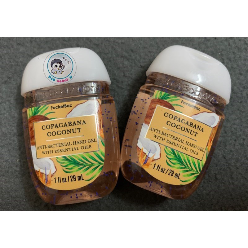Gel rửa tay khô Bath & Body Works PocketBac Copacabana Coconut