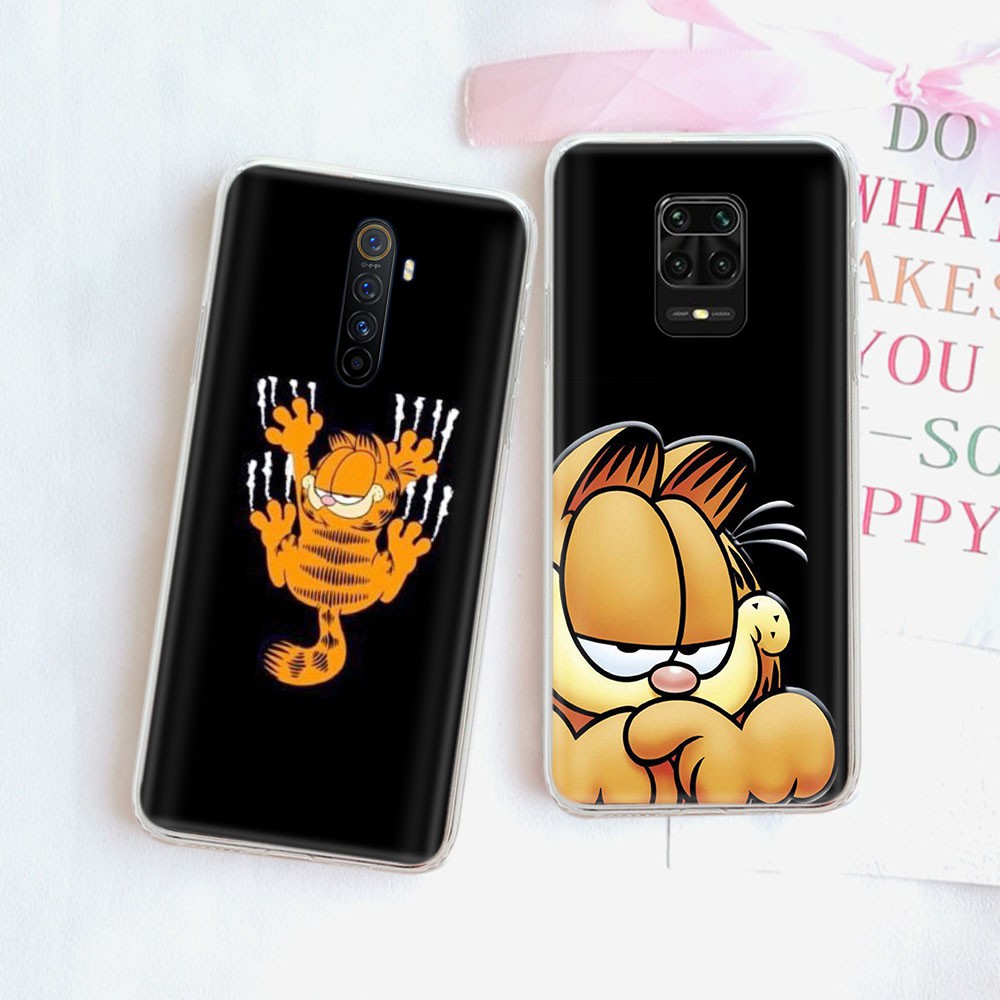 Ốp Lưng Trong Suốt Hình Mèo Garfield Cho Nokia 2.2 3.2 4.2 6 6.2 3 5 8 Sirocco 9