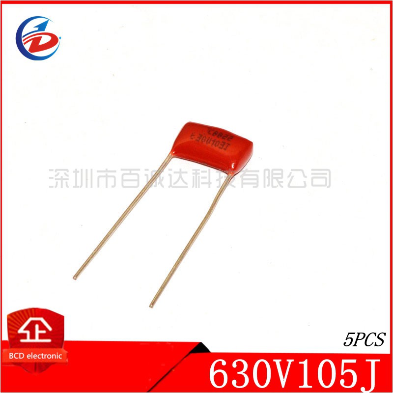 5 CÁI CBB22 tụ điện 630V 105J 1UF P20 105J630V