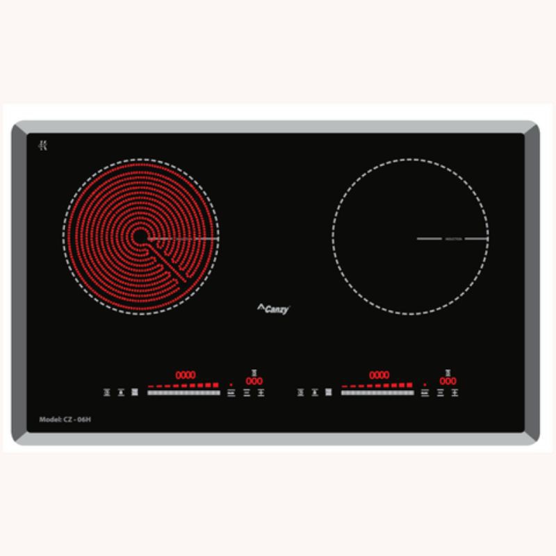 Bếp 1 Từ + 1 Hồng Ngoại INVERTER CANZY CZ728_ CZ06H
