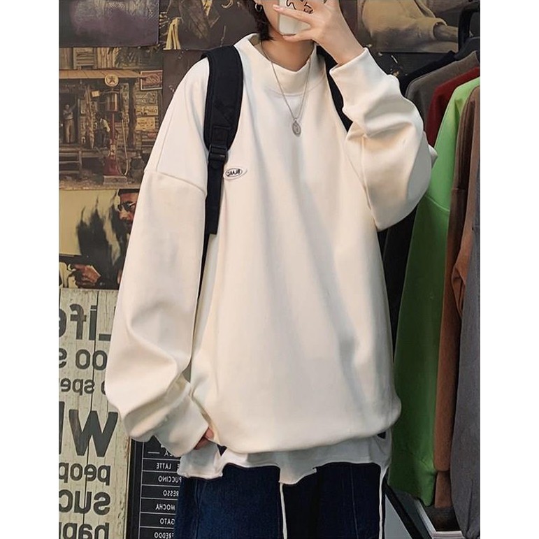 Áo sweater nỉ cotton dài tay thời trang | BigBuy360 - bigbuy360.vn