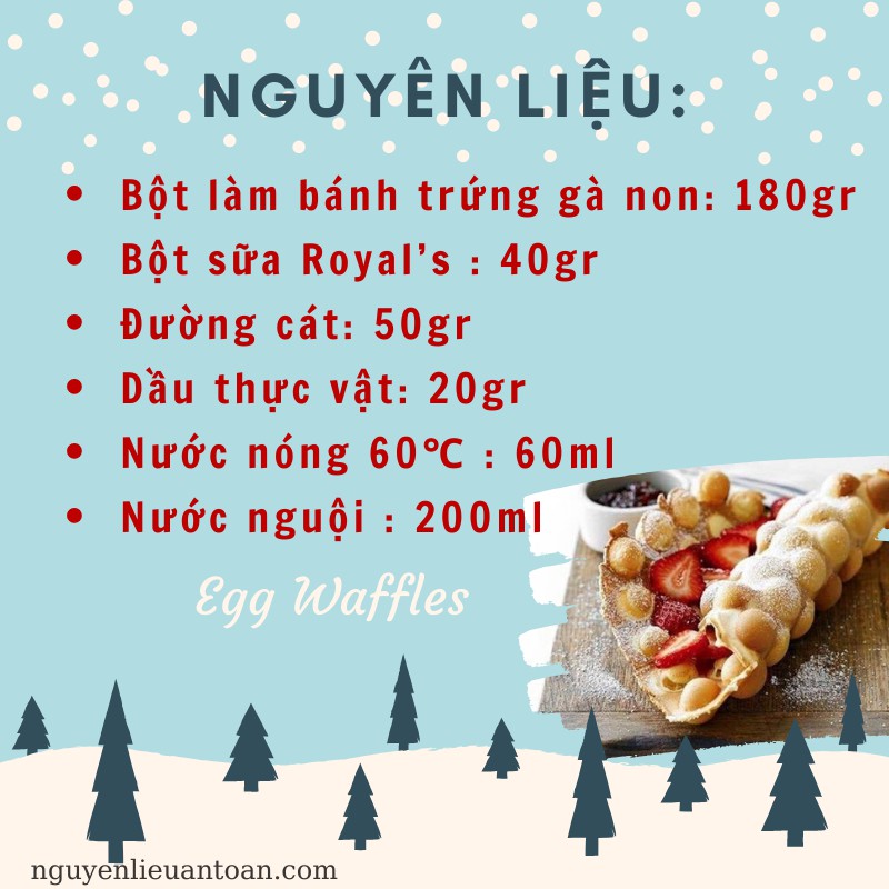 Bột Làm Bánh Hong Kong Trứng Gà Non 1kg