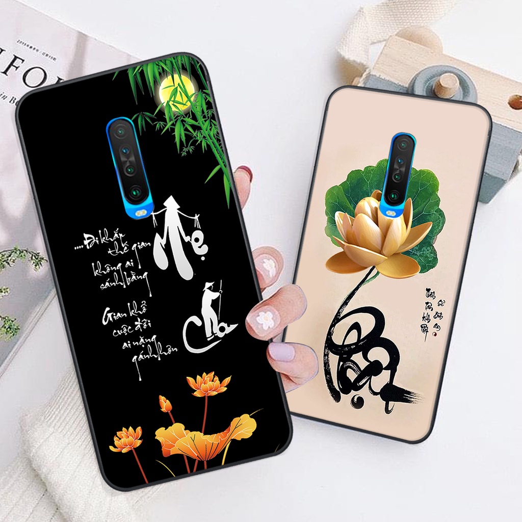 Ốp lưng Xiaomi REDMI K30 / K30 PRO in hình chữ tài chữ lộc, Cha Mẹ, bình an SIÊU ĐẸP