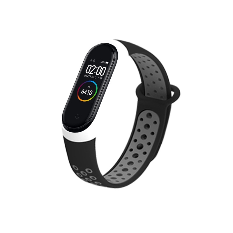 Dây Đeo Thay Thế Chất Liệu Silicon Màu Trơn Cho Mi Band 4/3wr