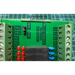 Module relay 8 kênh 24V loại mỏng