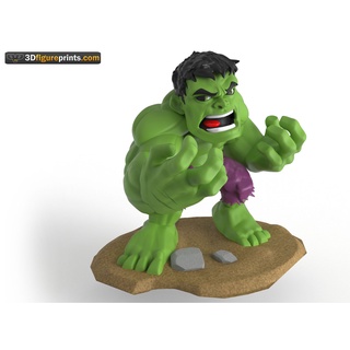 File in 3d chibi hulk
