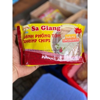 Bánh phồng tôm Sa Giang hình vuông gói 400gr