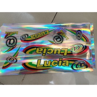 Bộ tem dán xe đạp Lucia
