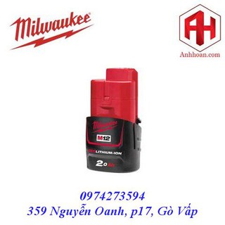 Milwaukee pin li-ion m12b2 redlithium