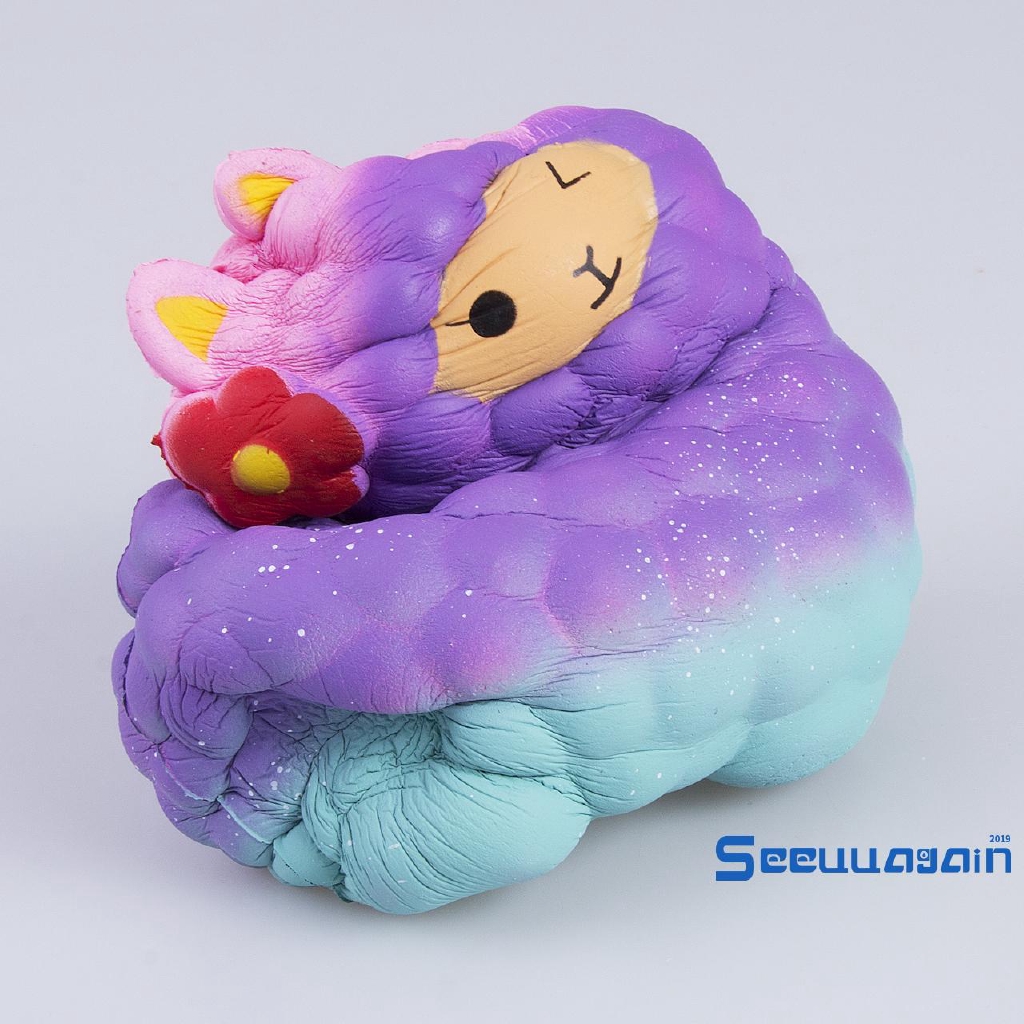 Đồ chơi squishy thư giãn hình chú cừu 17*13cm màu sắc bắt mắt đồ chơi thú vị cho bé