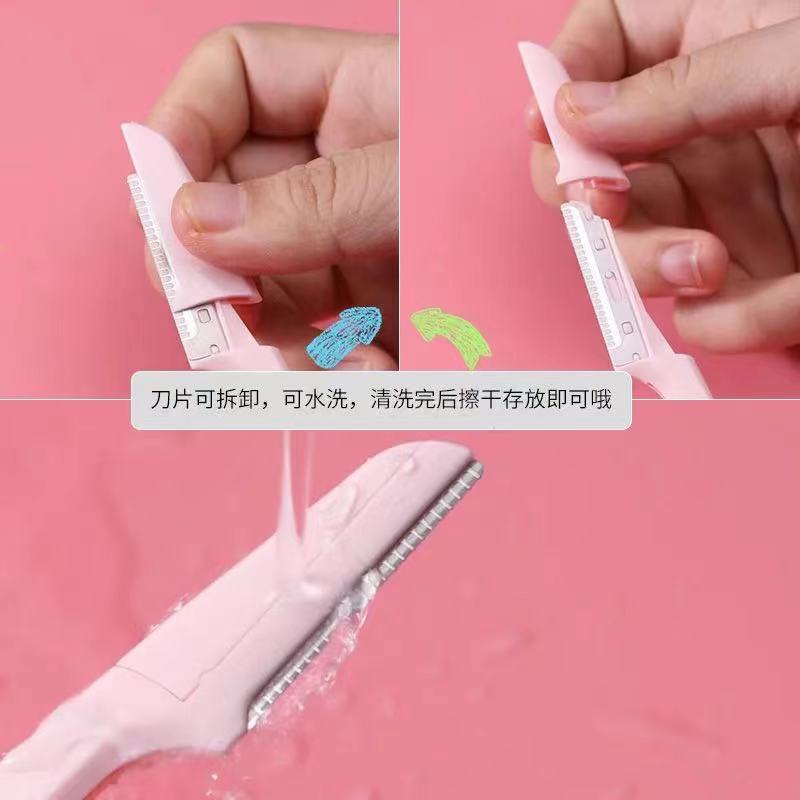 [Hàng mới về] Set 3 dao cạo chân mày thép không gỉ tiện lợi