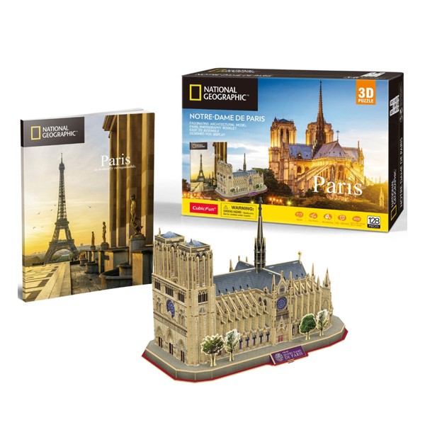 Mô hình giấy 3D CubicFun - Nhà thờ Đức Bà dòng National Geographic DS0986h