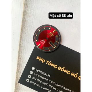 Mặt số đồng hồ S.K ,mặt đỏ zin