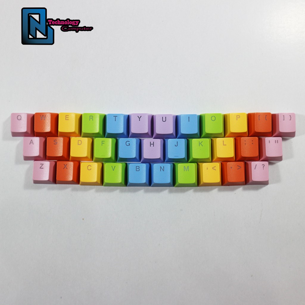 Keycap Lẻ Xuyên Led Mix Sẵn Phần Hàng Chữ Kiểu OEM Dành Cho Bàn Phím Cơ