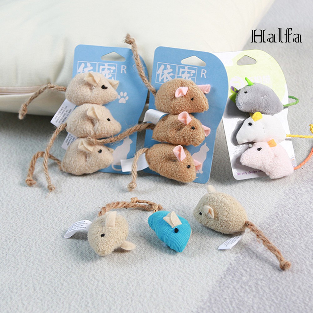 3 Chuột nhồi bông đồ chơi độc đáo dành cho mèo cưng