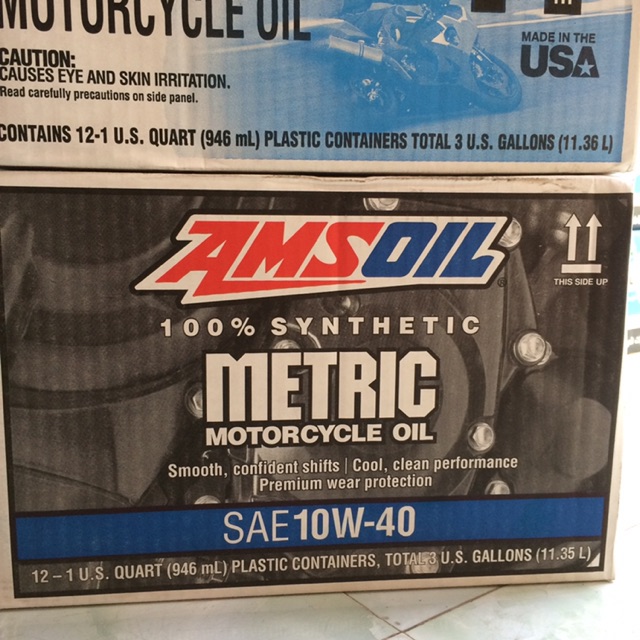 Dầu Nhớt Amsoil Metric 10W-40 100% Synthetic 946ml + Combo 1lit1/1lit2/1lit3/1lit4