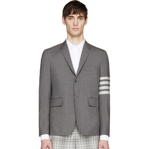 Áo Vest Thom Browne 4 Vạch Màu Ghi