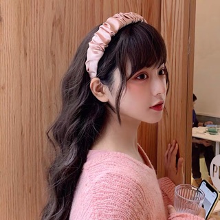 Bờm vải lụa rút nhún xinh xắn