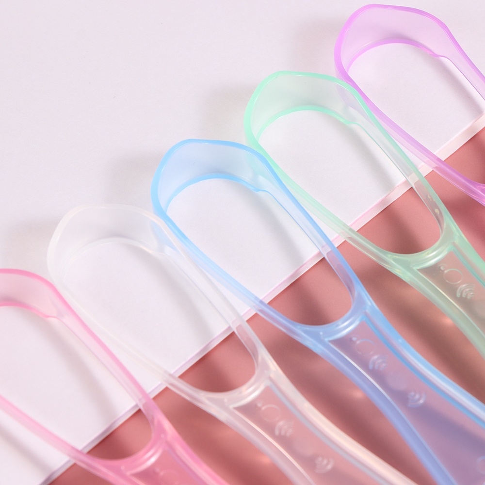[Hàng mới về] Dụng cụ cạo làm sạch lưỡi DIACHA hai mặt bằng silicone loại bỏ hơi thở có mùi chăm sóc sức khỏe răng miệng