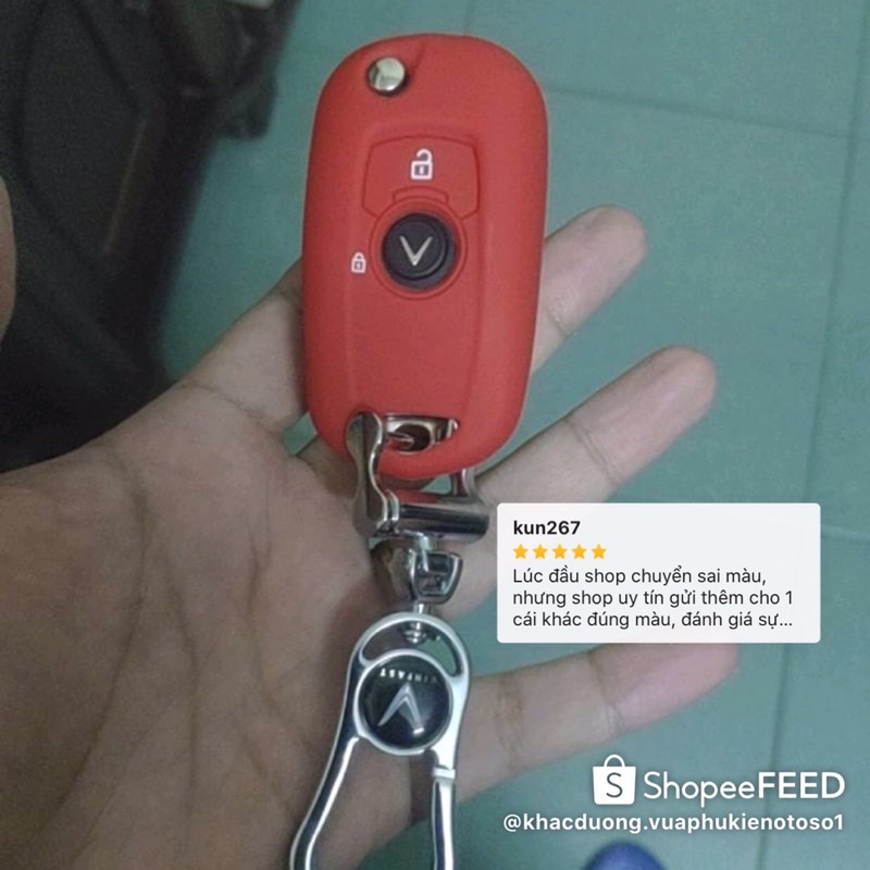 Bọc silicon chìa khoá Vinfast Fadil xinh xắn