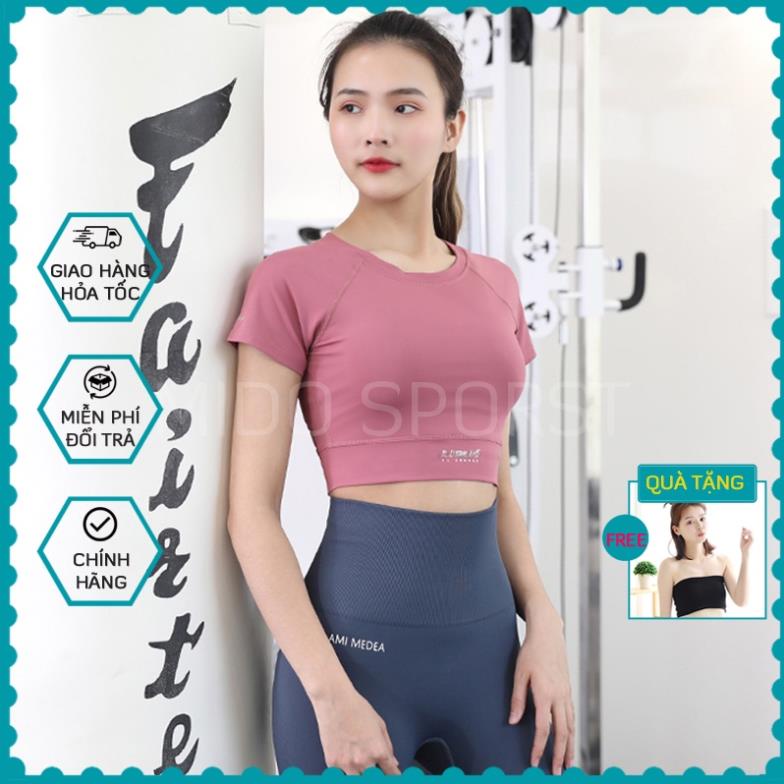 Áo croptop body Louro A55, kiểu áo croptop tập gym cotton co giãn thoáng mát chất liệu thun Đẹp