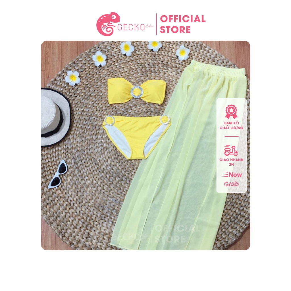 Bikini Đồ Bơi 2 Mảnh Khoen Đính Đá Cao Cấp GK0225 (Ảnh Thật)