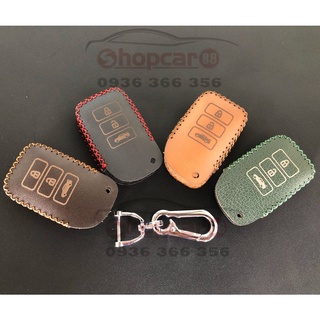{Da Bò Tự Nhiên) Bao Da Chìa Khóa Smartkeys xe TOYOTA VIOS bản đủ 2019-2023, Nhiều Màu Sắc