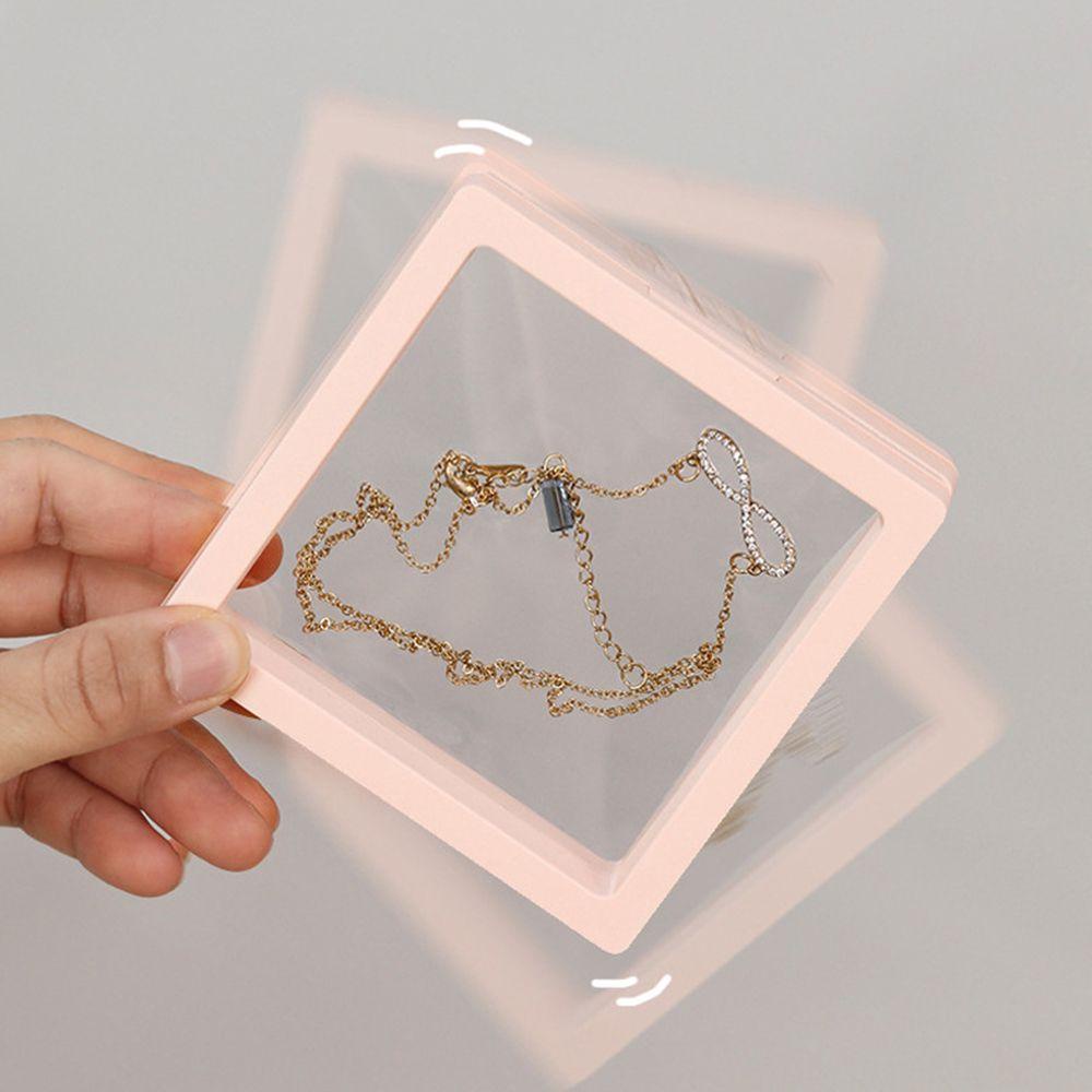 Hộp Đựng Trang Sức Bằng Nhựa Màu Sắc Trơn Chống Bụi Cho Nữ