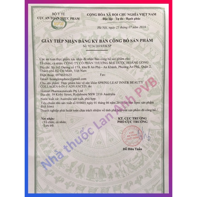 Viên uống Collagen 6in1 Leaf Spring 180 viên - ĐỦ BILL- DATE XA - Beauty Shop | Thế Giới Skin Care
