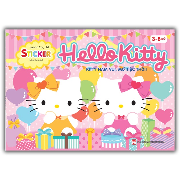 Sách - Hello Kitty - Kitty ham vui , mở tiệc thôi ! (3-8 tuổi)