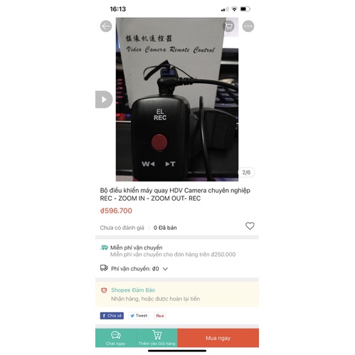 Bộ điều khiển máy quay HDV Camera chuyên nghiệp REC - ZOOM IN - ZOOM OUT- REC | BigBuy360 - bigbuy360.vn