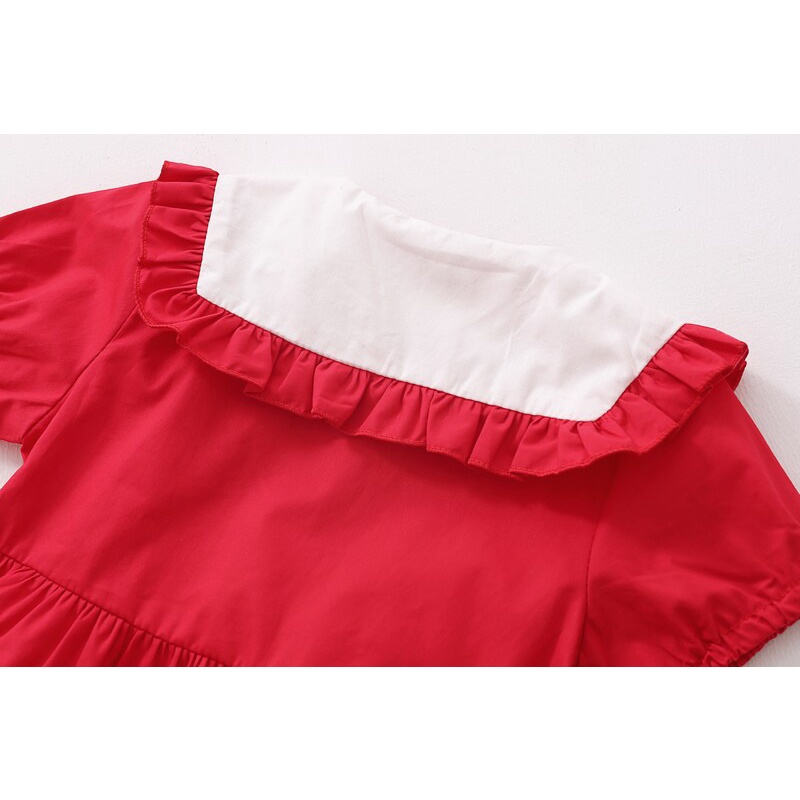 [Kacily]đầm bé gái Đầm cotton ngắn tay bé gái 1-9 tuổi đầm dự tiệc quà sinh nhật nhập khẩu