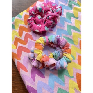 Scrunchies cột tóc vải bichubi studio size nhỏ cotton 100% mềm mại