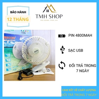 Quạt mini , quạt tích điện để bàn kẹp MICKEY 806 4800mAh pin siêu khỏe tích điện lâu tiện lợi cho công sở kẹp xe em bé