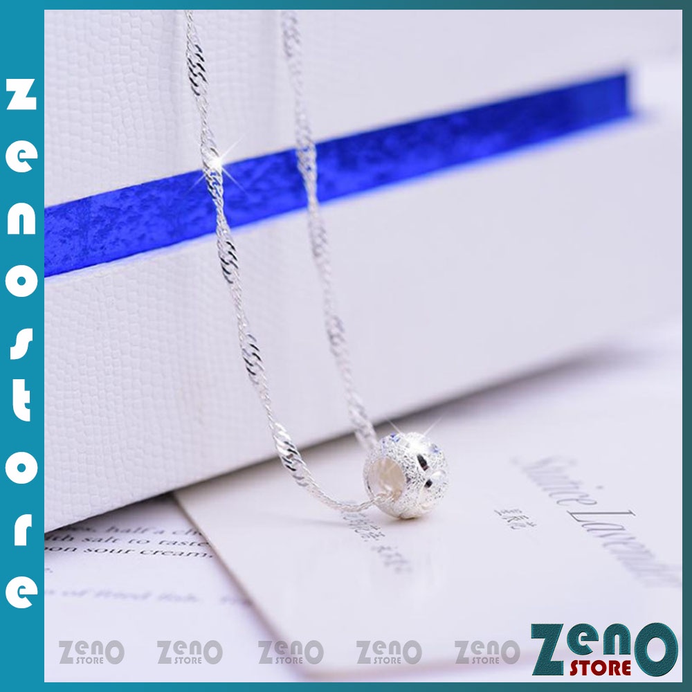 Vòng cổ ZenO hạt Transit (full box) DC03, dây chuyền hợp kim bạc phong cách Hàn Quốc