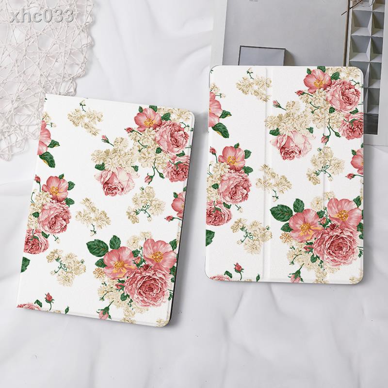 Bao Da Máy Tính Bảng Họa Tiết Hoa Mẫu Đơn Cho 2020 / 19 / 8 / 710.2 Inch Ipad Air1 / 2 / 3