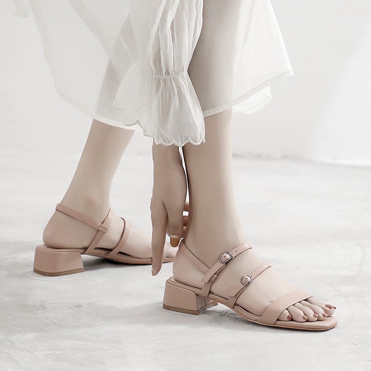 Sandal nữ gót trụ cao 3cm mẫu mới nhất - g90